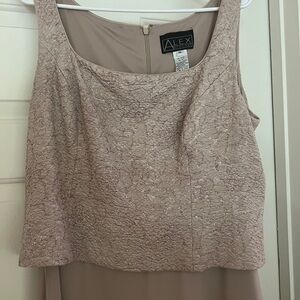 Alex Evenings Jacket Dress 18 Taupe Mother Formal Wedding Dress